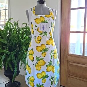 April Cornell Lemon Shabby Chic Apron Lemons Citrus New with tags